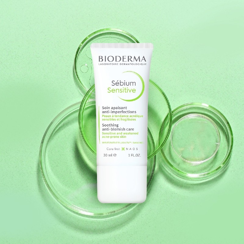 Kem dưỡng ẩm cho da hỗn hợp thiên dầu Bioderma Sebium Sensitive có hiệu quả cao